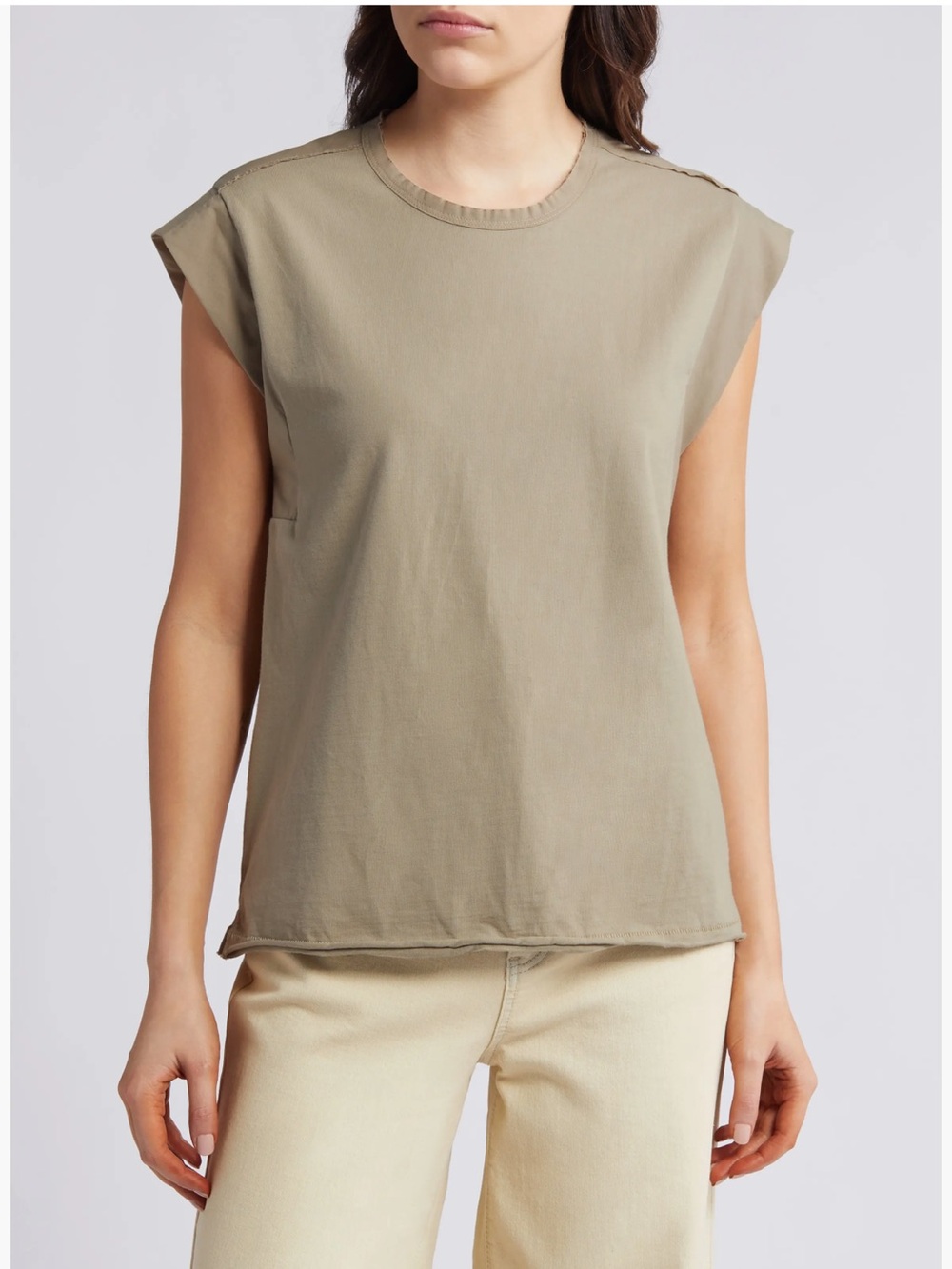 Rag & Bone | Mixed Media Muscle T-Shirt